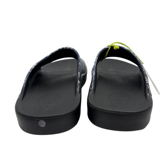 Nw Oofos Ooahh Slide Sandals Womens 10 Iridescent Snake Limited Edition Recovery - Picture 3 of 6